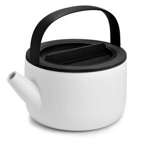 BMW Mini Ceramic Teapot WHITE/BLACK England 2016-18 Collection Pre-Owned